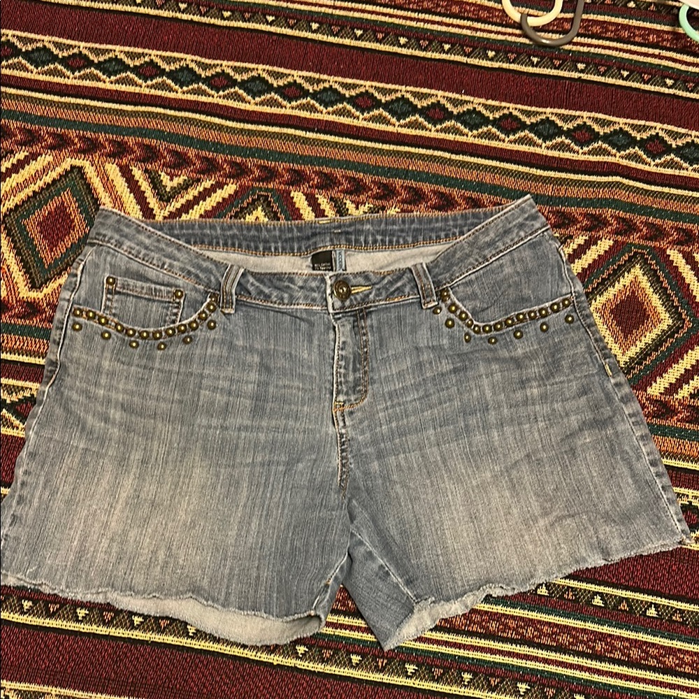Studded Denim Women's Shorts